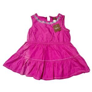 NWT Tea Collection Embroidered Skirted Romper Size 12-18m